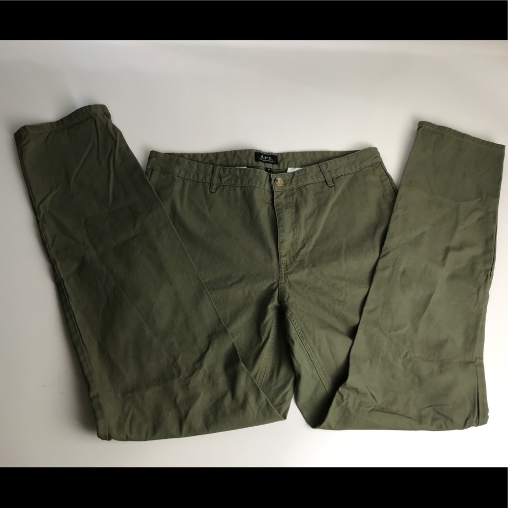 Men APC Green Pants 34x32